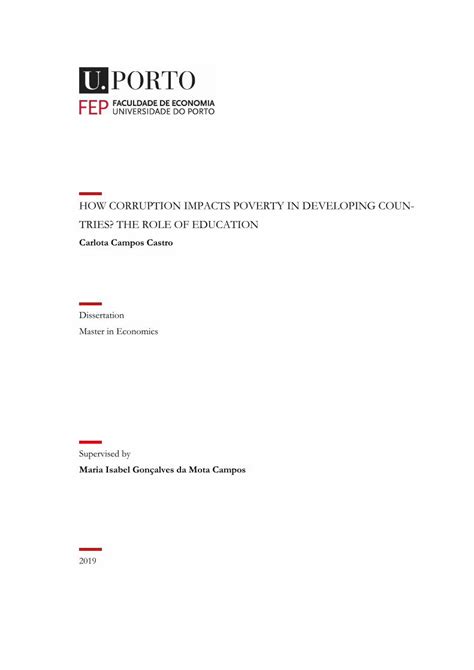 Pdf How Corruption Impacts Poverty In Developing Coun · Corruption