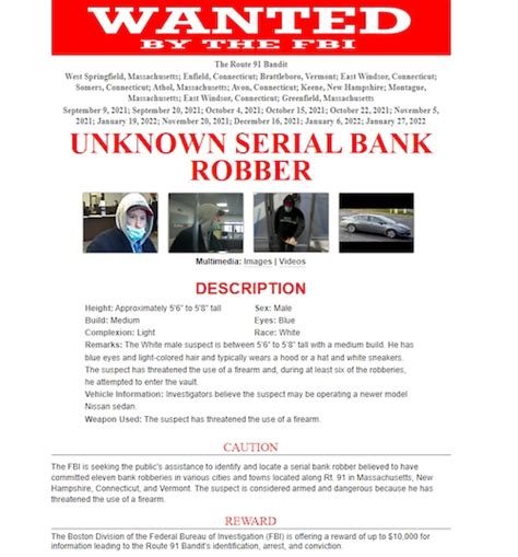 ‘route 91 Bandit Bank Robbery Suspect Arrested Idd As Taylor Dziczek