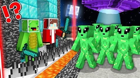 Aliens Vs Security House Battle In Minecraft Maizen YouTube