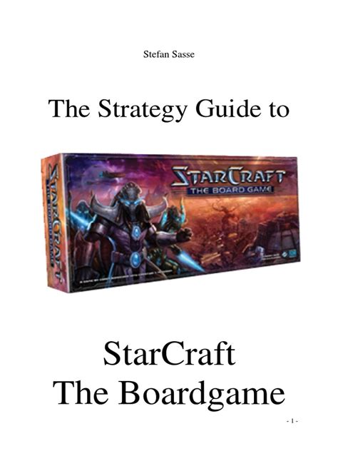 Strategy Guide To StarCraft The Boardgame | PDF | Unrest | Leisure