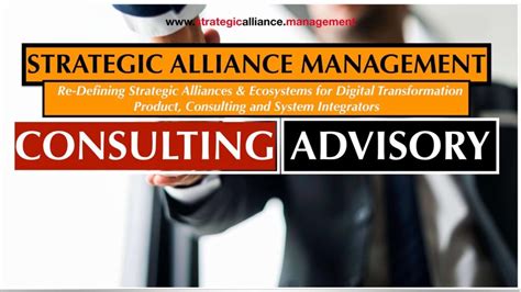 Strategic Alliances And Ecosystems Management Advisory And Consulting