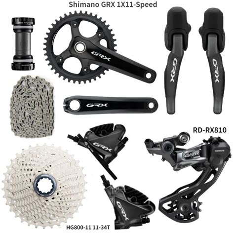 Shimano Grx Rx810 1x11 Speed Rx810 Rx812 Groupset Road Bike Groupset 170 172 5 30 32 34 40 42t