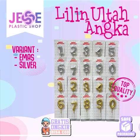 Jual Lilin Ulang Tahun Angka Lilin Ultah Angka Lilin Ultah Angka