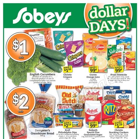 Sobeys Weekly Flyer Weekly Flyer Dollar Days Jun