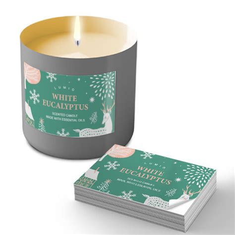 Custom Candle Labels - Blank or Printed Labels | 48HourPrint