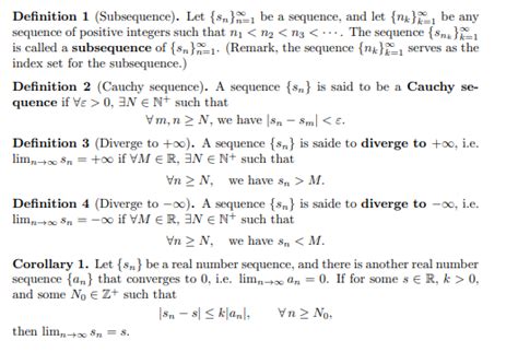 Solved Definition 1 Subsequence Let N 1 Be A Sequence Chegg