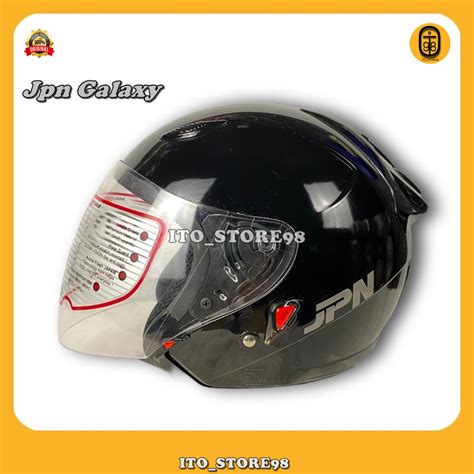 Jual Helm Sepeda Motor Half Face Jpn Galaxy Solid Polos Helem Pria