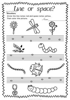 Lines And Spaces Spring Worksheet Pack By Anastasiya Multimedia Studio