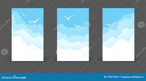 Clouds & Birds Sprite Sheet Cartoon Vector | CartoonDealer.com #229315871