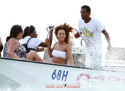 Rihanna S Bikini Made Of String Leaves Her Nearly Nude Photos Celeb Dirty Laundry