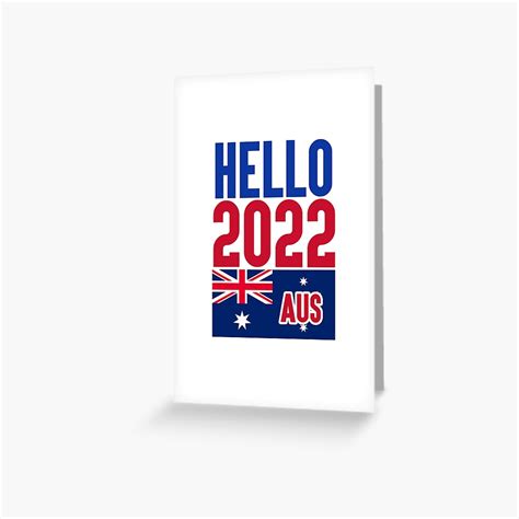 Tarjetas De Felicitación Hola Australia 2022 Hola Australia 2022