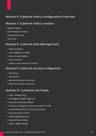 Cyberark Certification Training Course Content Pdf