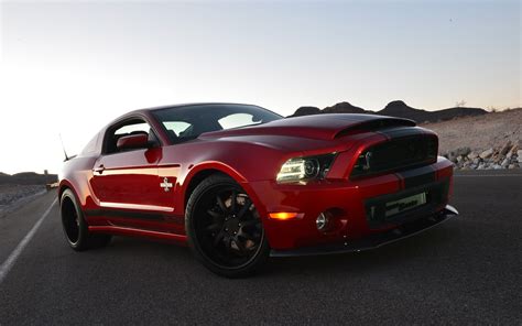 Red Ford Mustang Coupe Shelby Shelby Gt Shelby Gt Super Snake