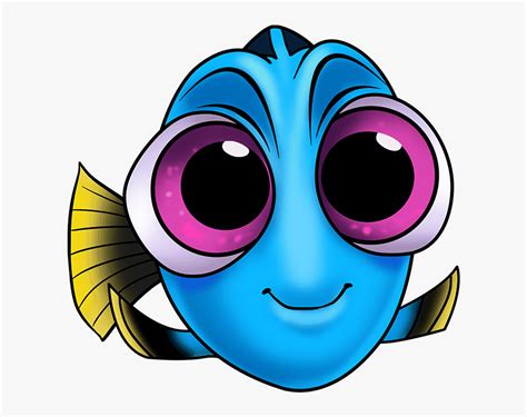 How To Draw Baby Dory From Finding Dory - Draw Baby Dory Step By Step ...