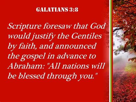 Galatians 3 8 God Would Justify The Gentiles PowerPoint Church Sermon