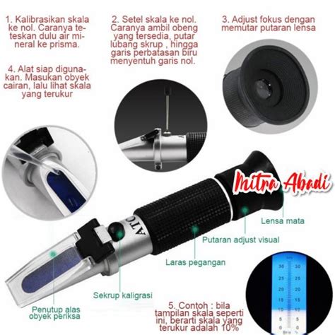 Jual Refractometer In Brix Salinity Alat Ukur Kadar Gula Dan