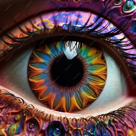 Premium Ai Image Astonishing Wallpaper Kaleidoscope Eyes