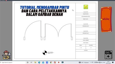 Tutorial Menggambar Pintu Dan Cara Peletakannya Dalam Denah Autocad