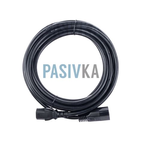 Шнур питания С13-C14 5 м 1.5 мм2 Kingda PC6063-5m, код 14286 - описание ...