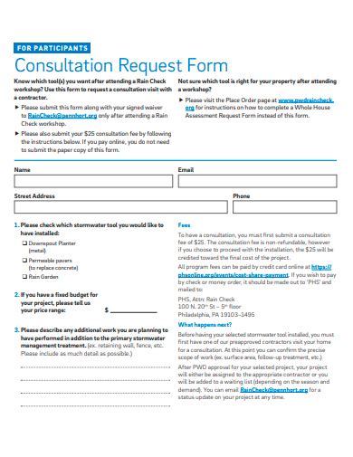 FREE 33 Consultation Request Form Samples In PDF MS Word