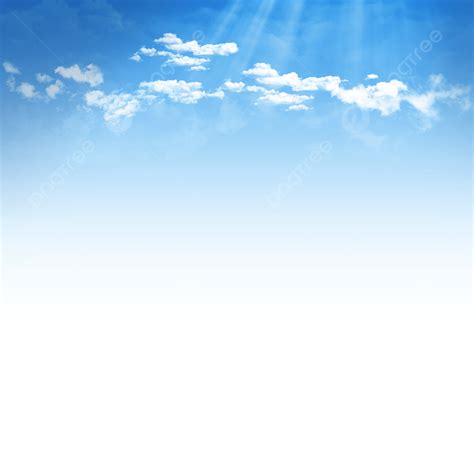 Sunny Sky With Clouds, Sunny Sky, White Clouds, Blue Sky PNG Transparent Clipart Image and PSD ...