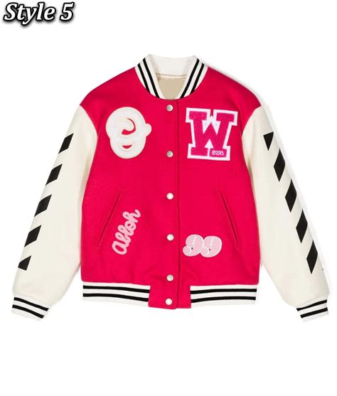 Off-White Patch-Detail Varsity Jacket - Jackets Creator