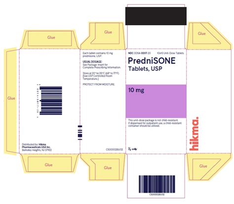 Prednisone Hikma Pharmaceuticals Usa Inc Fda Package Insert Page