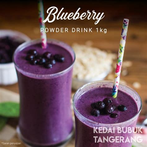 Jual Bubuk Minuman Rasa Blueberry Bluberi Bubble Tea Milk Tea Ice