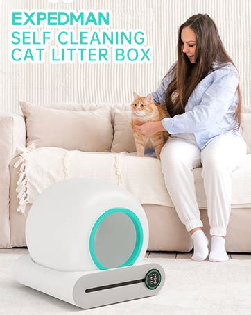 Amazon Expedman Self Cleaning Cat Litter Box Drawstring Cat