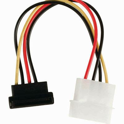 Adaptateur d alimentation Molex vers SATA coudé Nedis Câble