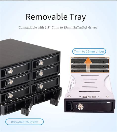 8 Bay SATA Hot Swap Backplane 2 5 Inch Hard Drive Rack