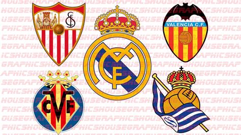 Spanish La Liga Football Team Badges SVG PNG 20 Teams - Etsy