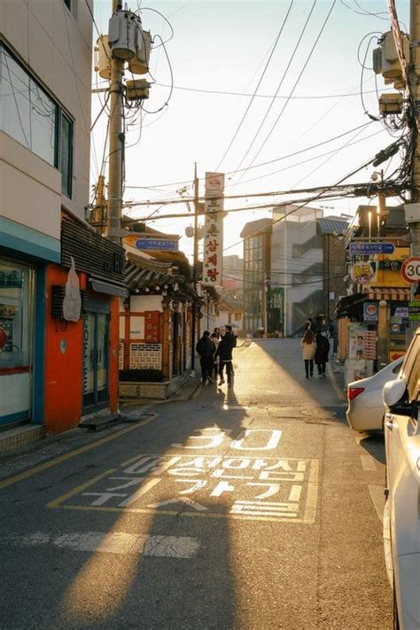 People Walking On Street Aesthetic Korea South Korea Seoul