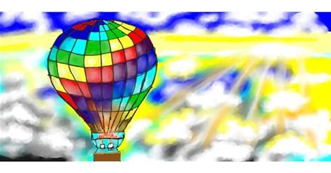 Drawing Of Hot Air Balloon By Kim Drawize Gallery