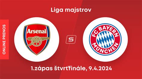 Arsenal Bayern Mn Chov Online Prenos Zo Tvr Fin Le Liga Majstrov