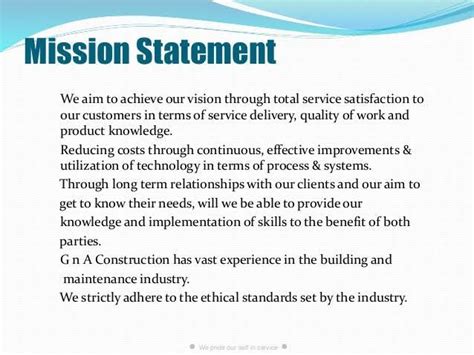 Mission statement for small business | Mission statement examples ...