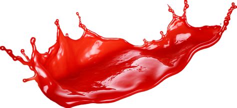 Ai Generated Red Ketchup Splash Png 35674141 Png