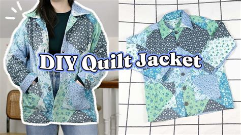 My Turn To Make A QUILT JACKET Thrift Flip With FREE Pattern YouTube