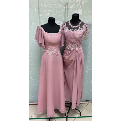 ELEGANT DOUBLE SWAG Formal Gown For Weddings Events Principal Sponsor