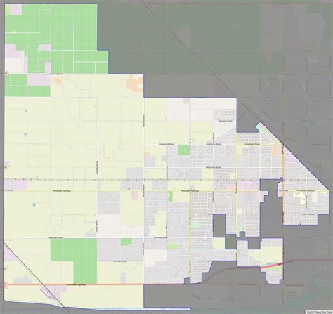 Map of Rosedale CDP, California