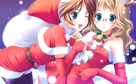 Cute Anime Christmas Girl Wallpapers Top Free Cute Anime Christmas