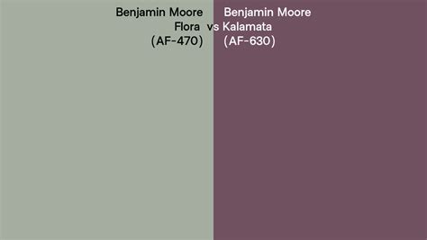 Benjamin Moore Flora Vs Kalamata Side By Side Comparison