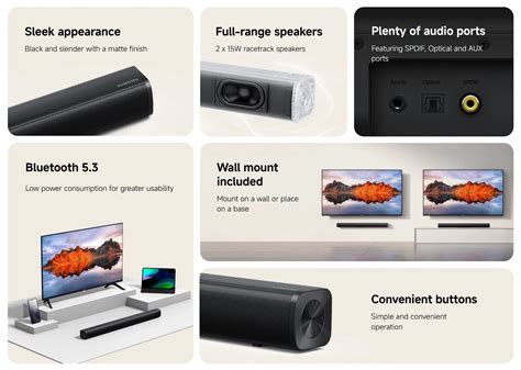 Xiaomi выпускает доступный саундбар с Bluetooth 5.3 и многочисленными ...