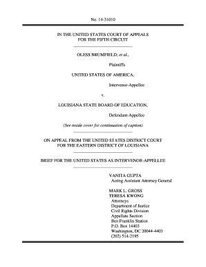 Fillable Online Justice Brumfield V Louisiana Board Of Education Brief