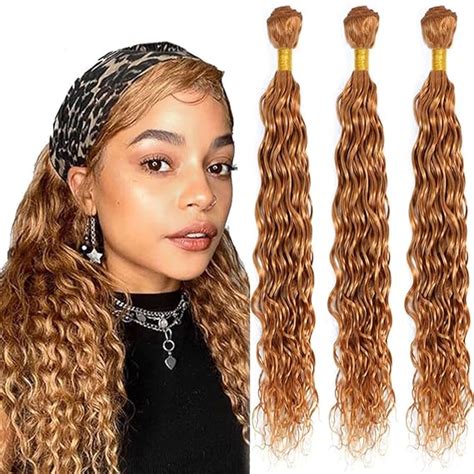 Amazon Honey Blonde Deep Wave Hair Bundles Brazilian Remy Human