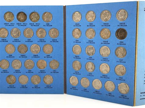 Lot 1938 1961 Jefferson Nickel Coin Collection Album