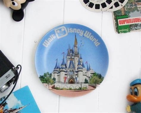 Walt Disney World Plate Vintage Disney Plate Disney Castle Etsy UK