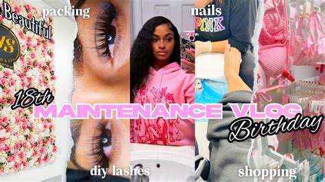 Maintenance Vlog Prep With Me For My 18th Birthday ♡ Lashes Nails