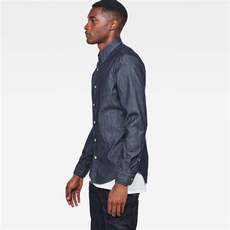 Core Denim Shirt Dark Blue G Star Raw