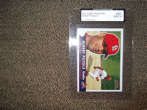 2001 FLEER TRADITION BASEBALL SET ALBERT PUJOLS RC 451 RC TCA 9 MINT